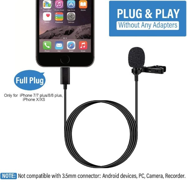 iTEQ Lighing mic Tick Tok youtube Video Microphone MIC Video for iPhone 12 13 iTEQ Lighing mic Tick Tok youtube Video Microphone MIC Video for iPhone 12 13